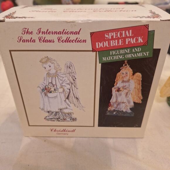 Angel Figurine with Matching Ornament International Santa Claus Collection 1992 - Picture 6 of 7